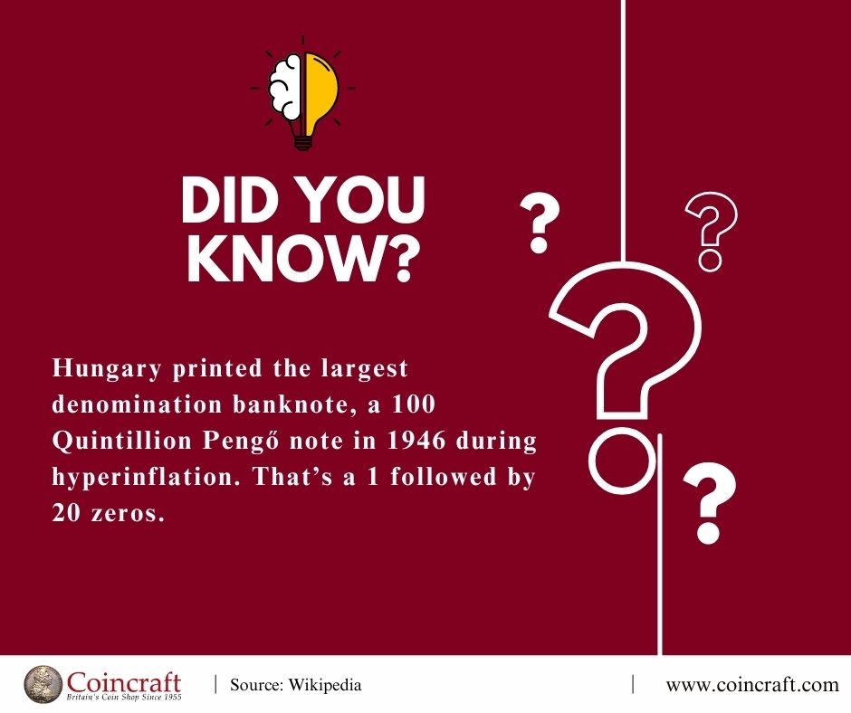 Weekly Trivia: Highest Banknote Denomination - Coincraft